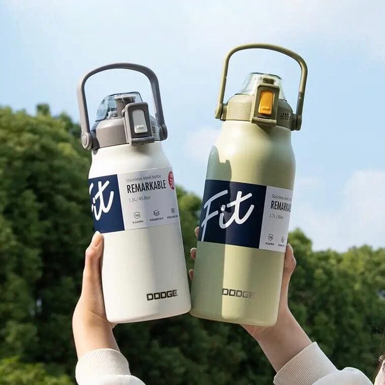 Large Belly Thermal Thermos, Portable High Capacity Vacuum Sport Thermal Bottle, Double Wall Stainless Steel Vacuum Water Bottle, Vacuum Insulated Beverage Container For Outdoor Large Belly Thermal Thermos, Portable High Capacity Vacuum Sport Thermal Bottle, Double Wall Stainless Steel Vacuum Water Bottle, Vacuum Insulated Beverage Container For Outdoor